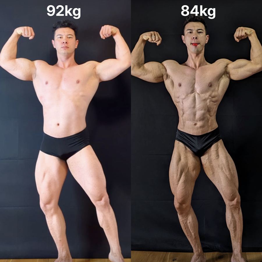 Transformation Athlet, 92kg zu 84kg